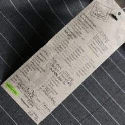 Milan Stripe - Grey Pinstripe Suiting -Silk Haven Shop IMG 2694