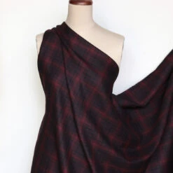 Verona Claret Check Wool -Silk Haven Shop IMG 2761 c3e4b2b7 6cc8 4f89 9af4 6161bcd357b0