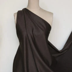 Flannel Chocolate Wool Suiting -Silk Haven Shop IMG 2772