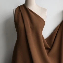 Caramel Double Crepe -Silk Haven Shop IMG 2822