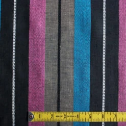 Ravello Stripe On Black Linen -Silk Haven Shop IMG 4072