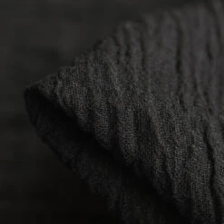 Lisbon Onyx Crinkle Linen