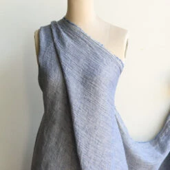 Lisbon Chambray Crinkle Linen -Silk Haven Shop IMG 4535 a4e2125d be4b 4485 955e fac1be21e87f