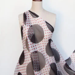Dots To Circles - Silk Organza -Silk Haven Shop IMG 5032