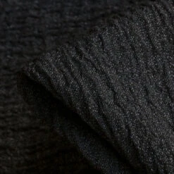 Lisbon Ebony Crinkle Linen