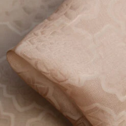 Mandala Latte Silk Organza