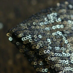 Luna Matte Olive Sequinned Stretch Mesh