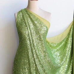 Luna Wasabi Sequinned Stretch Mesh -Silk Haven Shop IMG 5909 19cd906d d299 4f8f 9ec7 e9b23145b384