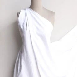 Flavia White Cotton Poplin Sateen -Silk Haven Shop IMG 5987 856d32d6 b3f2 4cf8 be76 7eb94b5b99e1