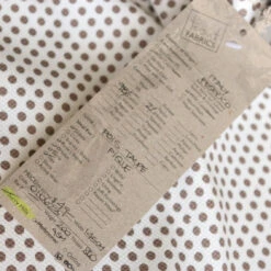 Pois Taupe Cotton Pique -Silk Haven Shop IMG 6178