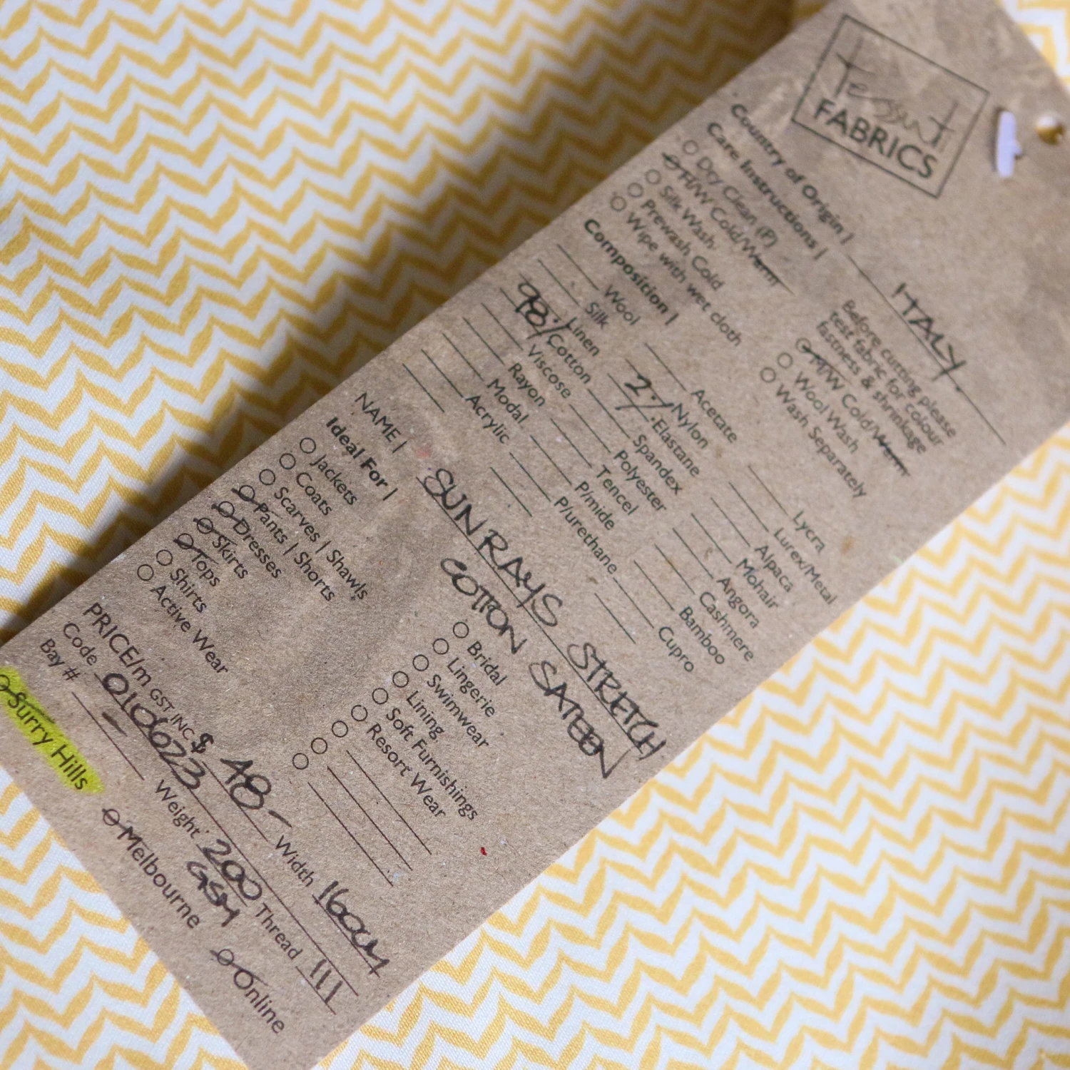 Sunrays Stretch Cotton Sateen 5 Sunrays Stretch Cotton Sateen - Image 3