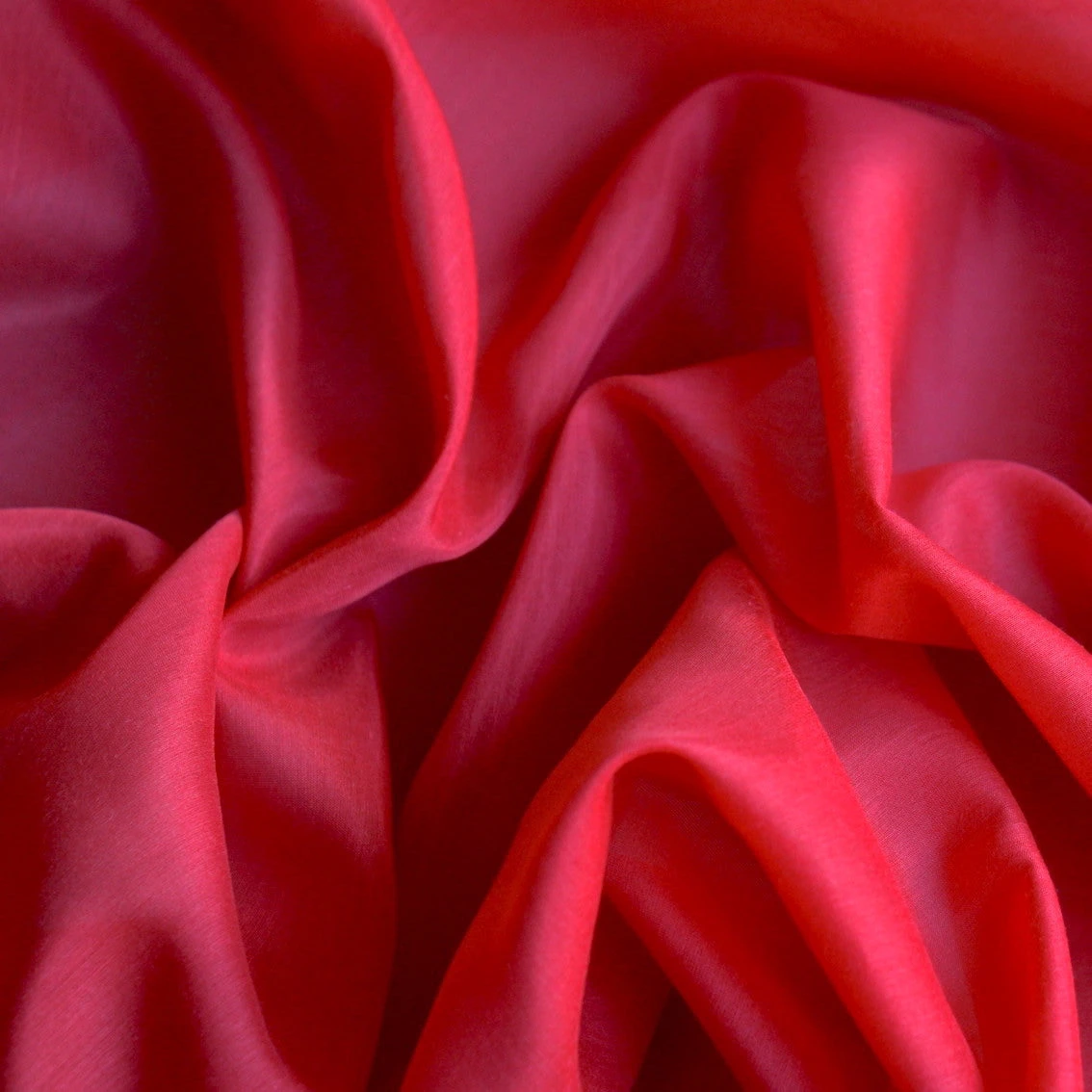 Red Cotton/Silk Voile 4 Red Cotton/Silk Voile - Image 2