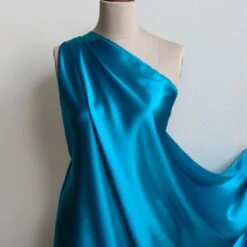 Topaz Blue Silk Satin - 22mm -Silk Haven Shop IMG 6668