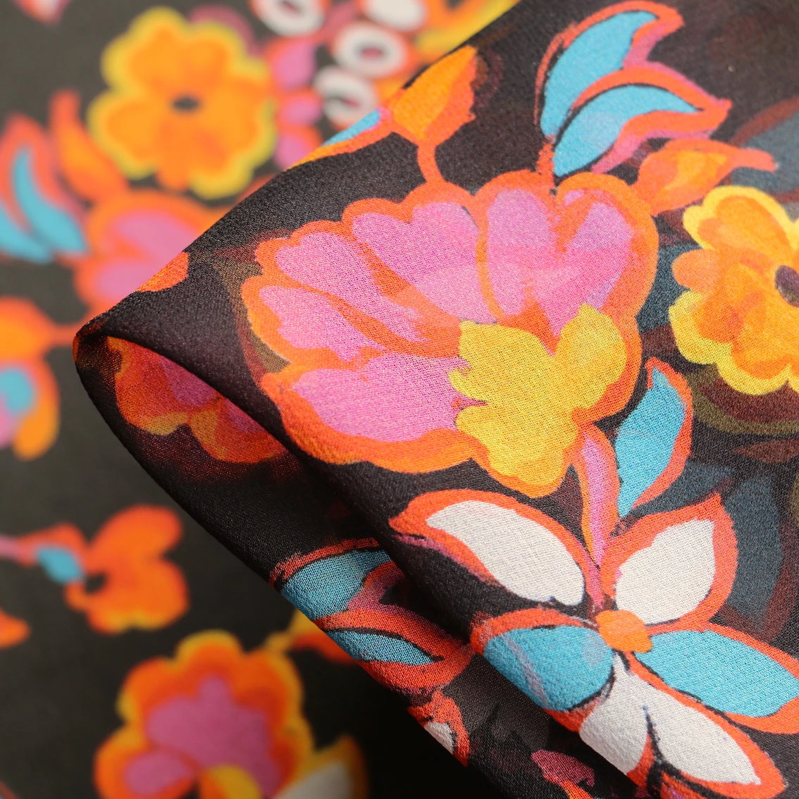 Terrazza Floral - Silk Georgette 3 Terrazza Floral - Silk Georgette