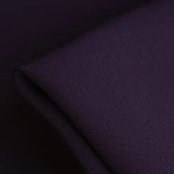 Lucia Eggplant Satin Backed Wool/Acetate/Viscose
