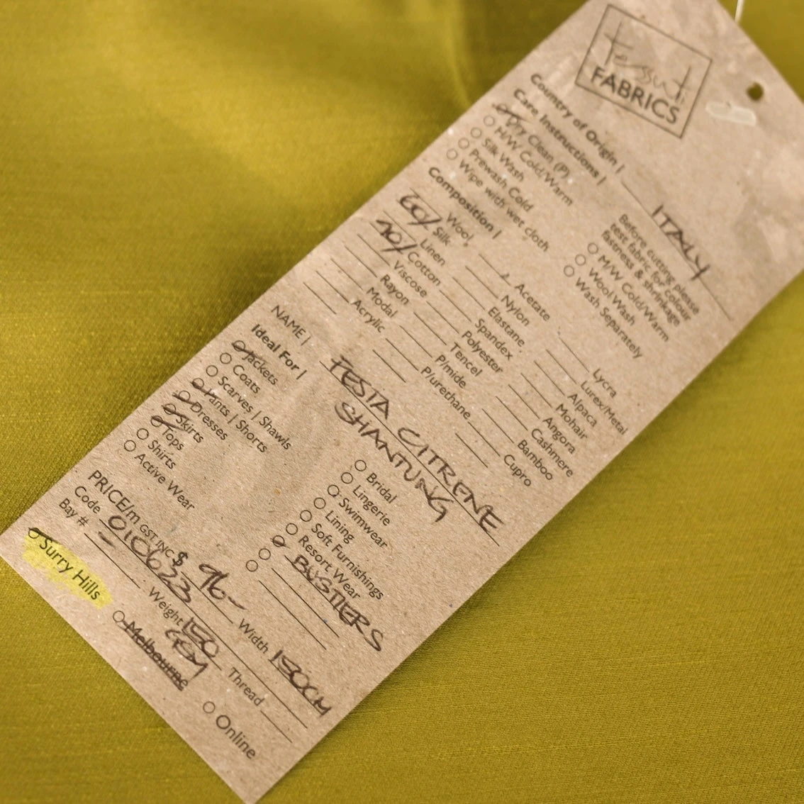 Festa Citrene Shantung 5 Festa Citrene Shantung - Image 3