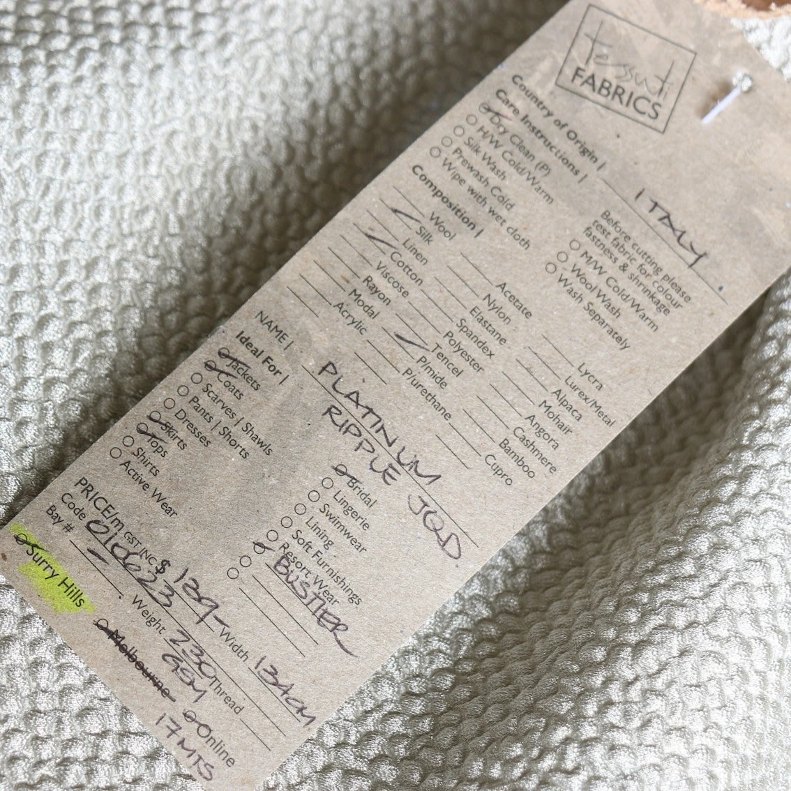 Last Chance Of Platinum Ripple Jacquard 5 Last Chance Of Platinum Ripple Jacquard - Image 3