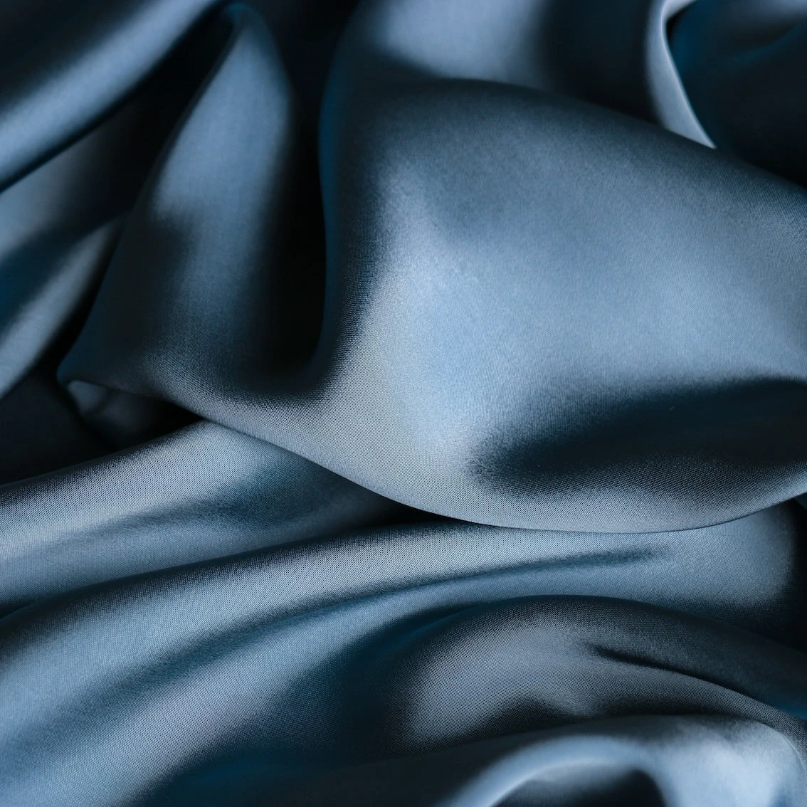 Steel Blue Viscose Cupro 4 Steel Blue Viscose Cupro - Image 2
