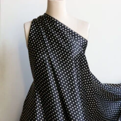 Lagos Nero Spot Silk Satin -Silk Haven Shop IMG 8012