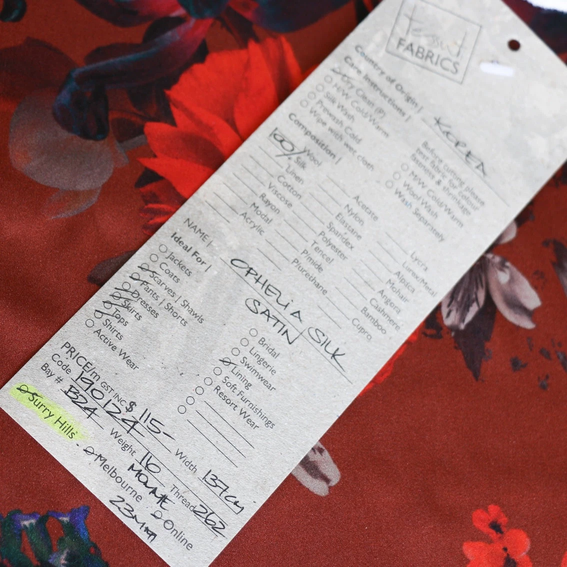 Ophelia Henna Silk Satin 6 Ophelia Henna Silk Satin - Image 4