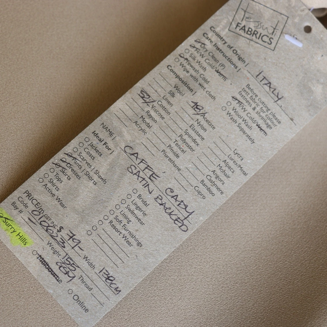 Caffe Cady Satin Backed Crepe 6 Caffe Cady Satin Backed Crepe - Image 4