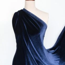 Stevie Velvet Midnight - Stretch Velour -Silk Haven Shop IMG 8041 fdf19209 e571 4b91 aa49 3aa67f8b2f06 2