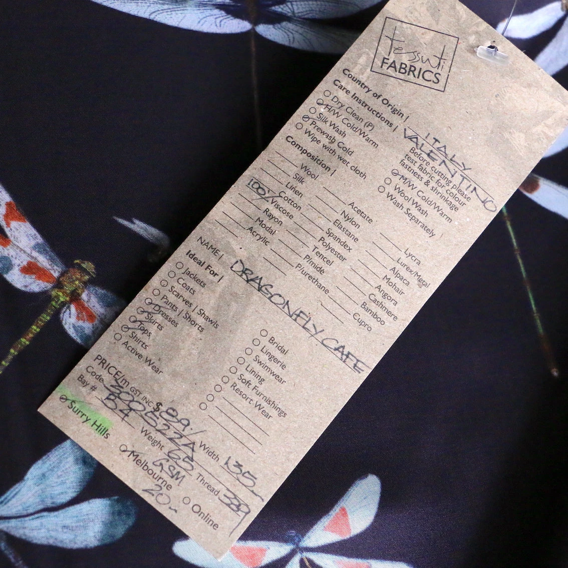 Dragonfly Cafe Viscose Habutai 7 Dragonfly Cafe Viscose Habutai - Image 5