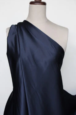 French Navy Satin - 22mm -Silk Haven Shop IMG 8371