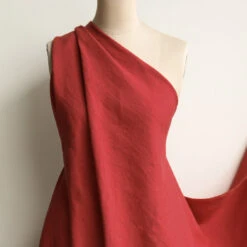 Bedford Cayenne Washed Linen -Silk Haven Shop IMG 8454