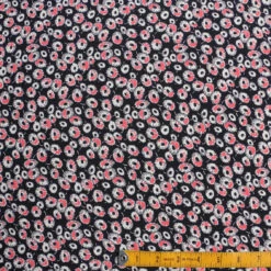 Daisy Nero Silk Crepe De Chine -Silk Haven Shop IMG 8489