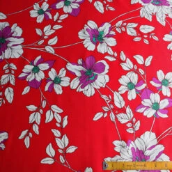 Chilli Blooms Viscose Poplin Sateen 11 Chilli Blooms Viscose Poplin Sateen -Silk Haven Shop IMG 8653