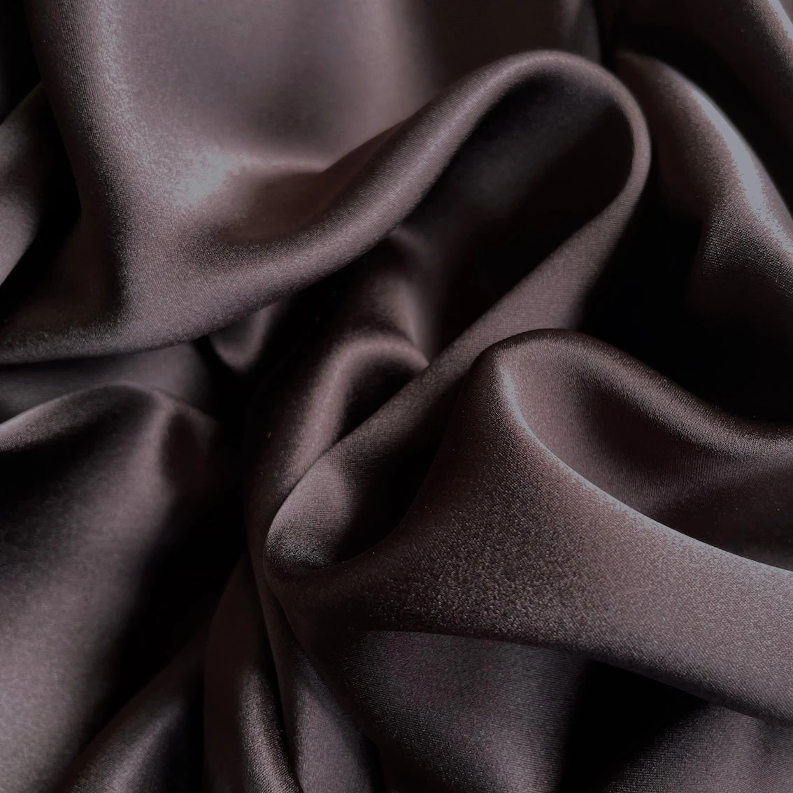Chocolate Silk Satin - 19mm 4 Chocolate Silk Satin - 19mm - Image 2