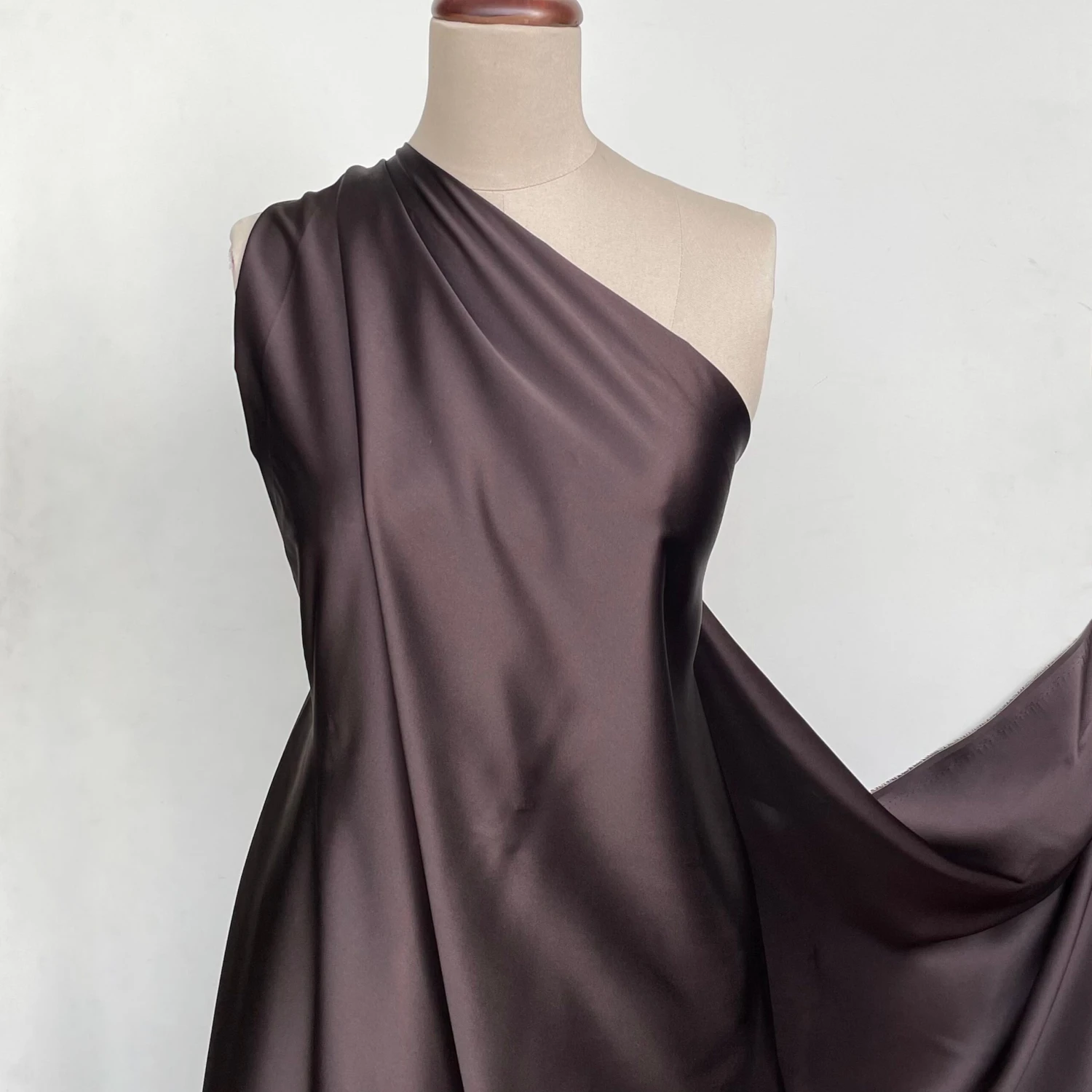 Chocolate Silk Satin - 19mm 5 Chocolate Silk Satin - 19mm - Image 3