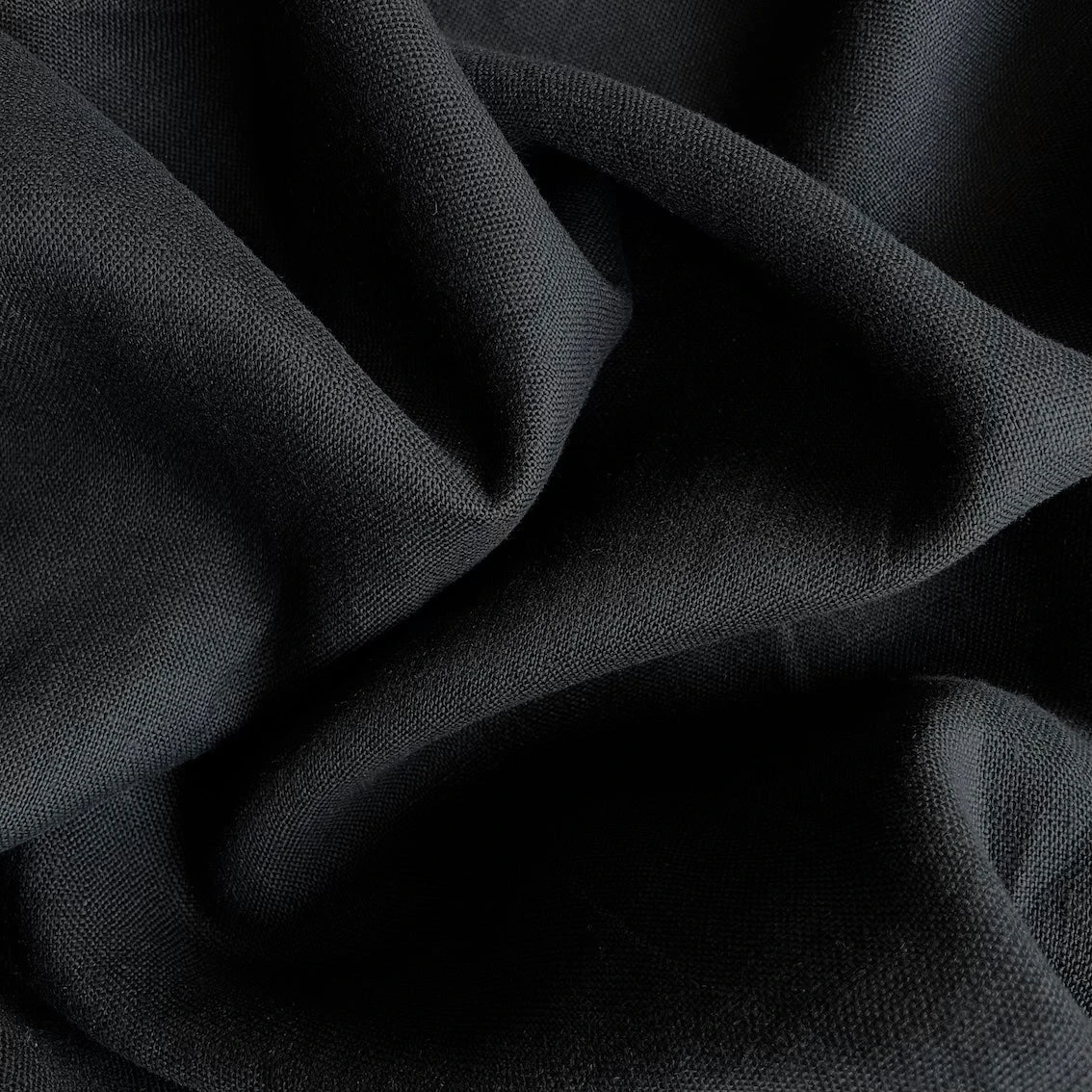Heavy Black Linen 4 Heavy Black Linen - Image 2