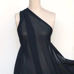 Diplomat Navy Georgette -Silk Haven Shop IMG 8946 05c7114e 0296 4985 99f5 064eb9c1bf0a