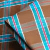 Ceasare Check Camel/Turquoise Stretch Cotton Shirting 2 Ceasare Check Camel/Turquoise Stretch Cotton Shirting -Silk Haven Shop IMG 8981 073b63c1 a46f 4a1c a393 5980ae0243fa