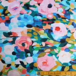 Aqua Brushstrokes Cotton Voile -Silk Haven Shop IMG 9006 2 1231b7d5 1657 463d b391 157f71fa19a1