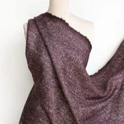 Chianti Herringbone Coating -Silk Haven Shop IMG 9258