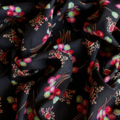 Zaza Nero Jacquard Spot Viscose -Silk Haven Shop IMG 9336 7a641097 5e01 4943 9753 78e37ea358c1