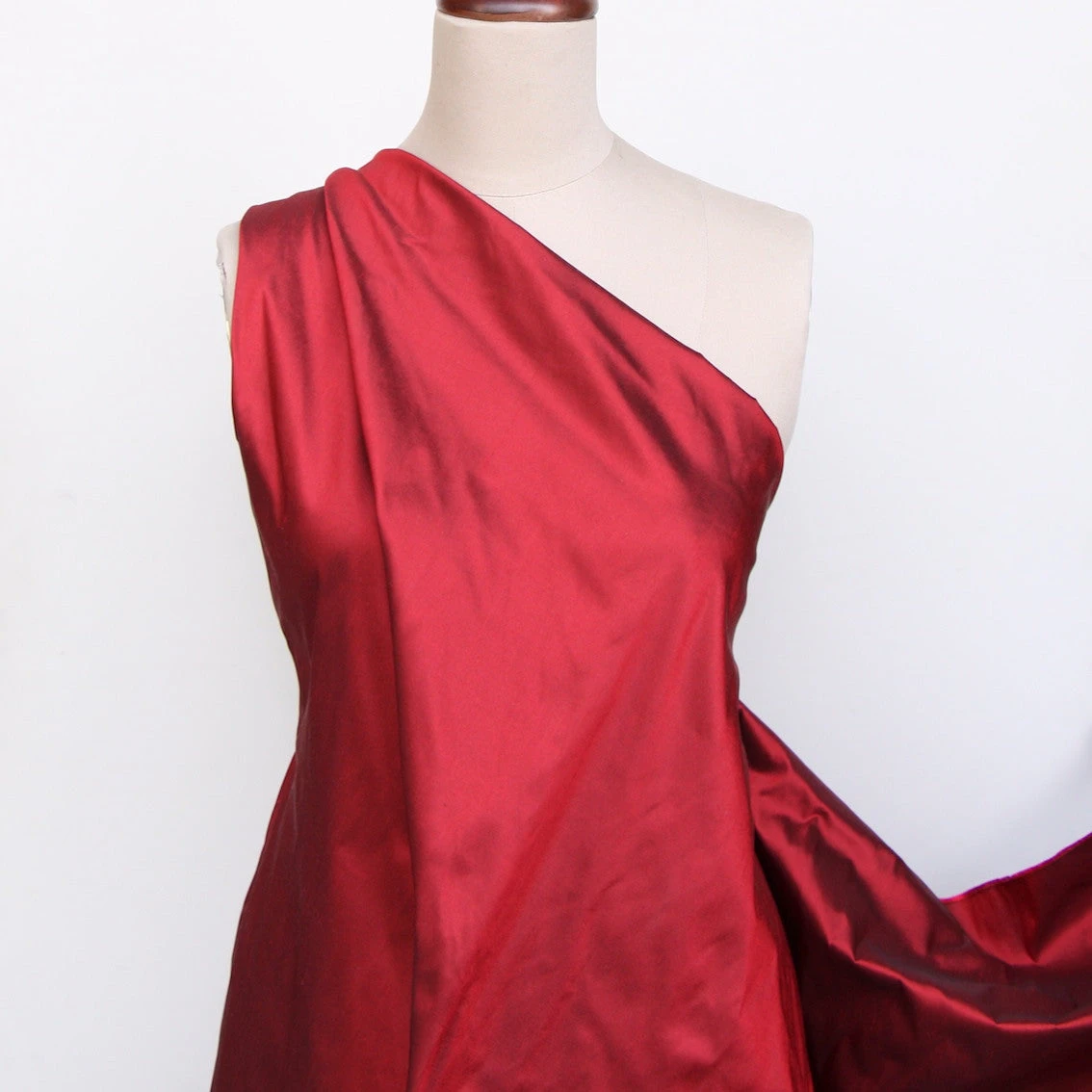 Princess Red Silk Dupion 5 Princess Red Silk Dupion - Image 3