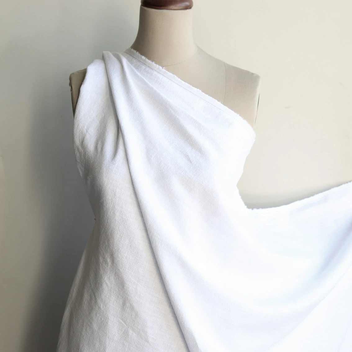 China White Pebble Wash Linen 7 China White Pebble Wash Linen - Image 5