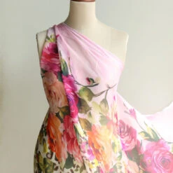 Feline Flowers Silk Chiffon -Silk Haven Shop IMG 9480 a9763a55 8d6c 4212 8a9a 4d53d751aed2