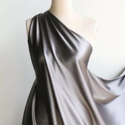Grigio Scuro Stretch Silk Satin -Silk Haven Shop IMG 9517 82c7afa6 8a23 490f af40 bebf7976a365