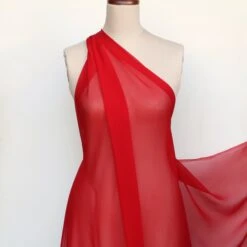 True Red Silk Georgette -Silk Haven Shop IMG 9588 e1a057d1 088c 4ea5 bca0 9121a87132e9