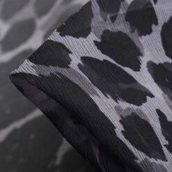 Nero Grigio Cat - Crinkle Chiffon