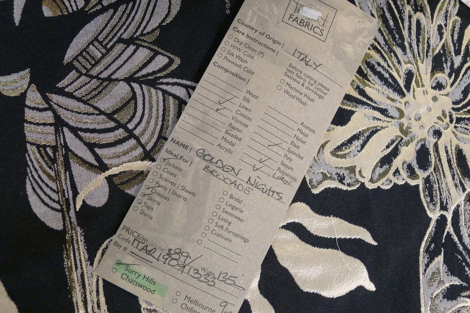 Golden Nights Brocade 9 Golden Nights Brocade - Image 7