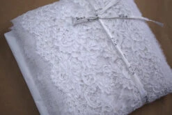 Reina Corded Lace Trim - White