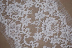 Reina Corded Lace Trim - Champagne -Silk Haven Shop MG 0025