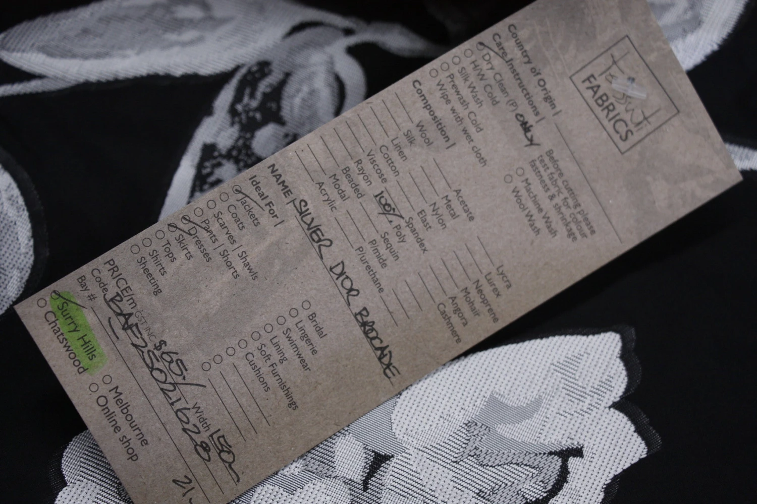 Silver Dior Brocade 5 Silver Dior Brocade - Image 3