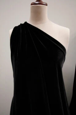 Stevie Velvet Black - Stretch Velour -Silk Haven Shop MG 2320 ad44850a 5d4e 402c afec 8551f7ef55df